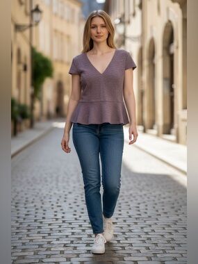 NWT! Anthropologie Peplum Top